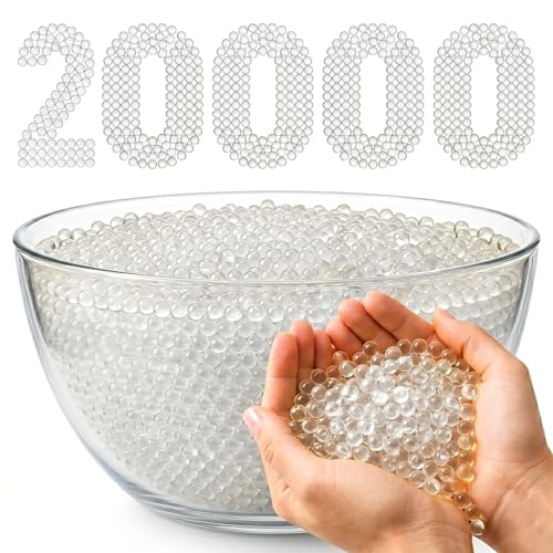 Image of Gel Balls 7-8mm Water Bullets for Blaster Gun, High Absorbent Water Beads Ammo, Non-Toxic Gel Blaster Refill Balls for Shooting Practice, Decoration & Play (White, 20000 Pcs)