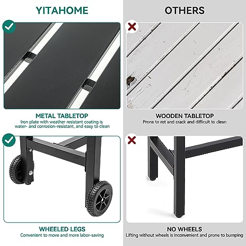 Yitahome MAYIHPWGXF 55 Inch Outdoor Bar Table, Rectangle Narrow Counter Height Table, Ideal Bar Height Table For Balcony, Patio thumb #4