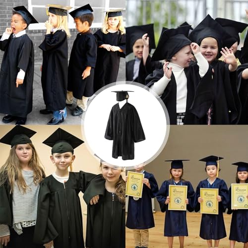 Traje de graduación infantil para la fiesta de guardería con birrete 4