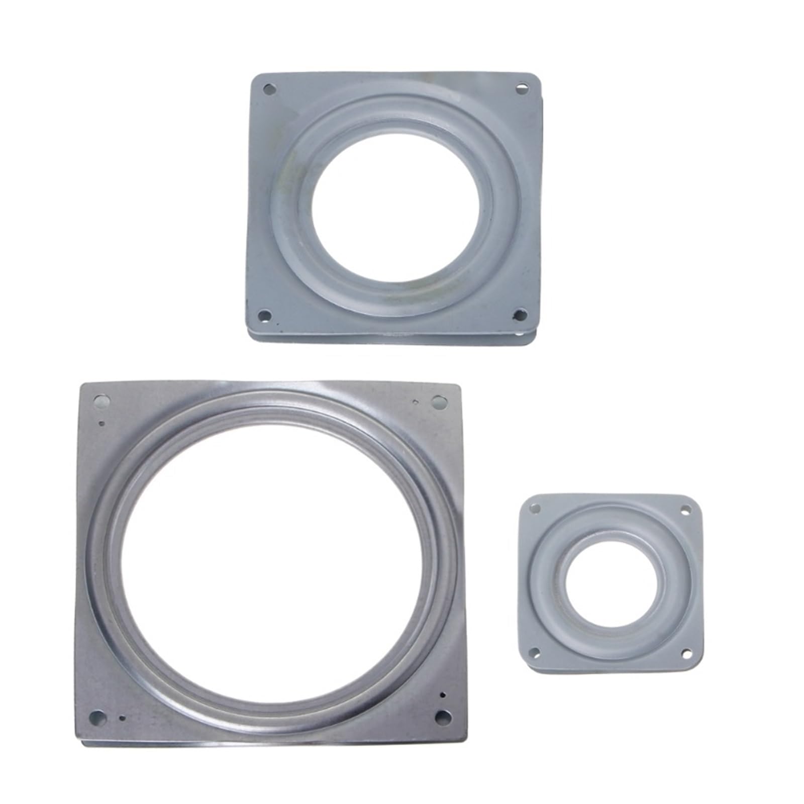 Base girevole con piastra orientabile, Piatto girevole con cuscinetto rotante quadrato a 360 gradi, piastra for cuscinetti da 300 libbre M12(A)