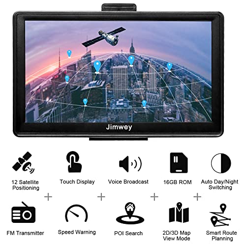 Bluetooth Navi Navigation für Auto Navigationsgerät LKW Navigationssystem PKW 7 Zoll Kostenloses Kartenupdate mit… - Image 4
