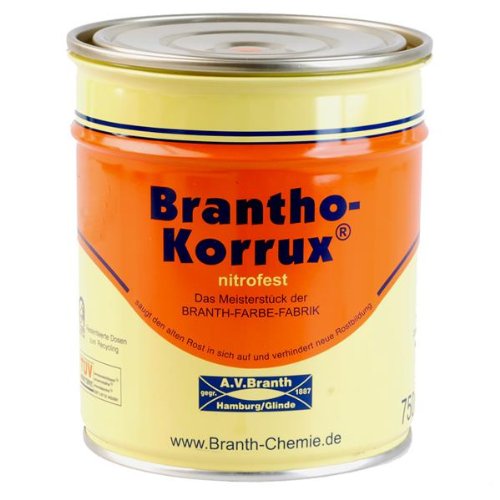 Brantho Korrux nitrofest 0,75 l 7011 Dunkelgrau (22,11 EUR/l)