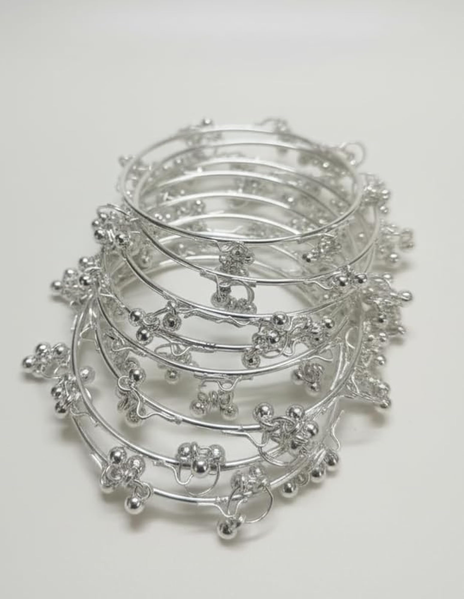 Alloy Kada with Ghungroo Detailing, Pack of 8