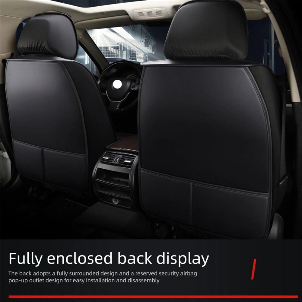 2 Housses de Siège Auto pour BMW 3 Series 320 2008-2018, Voiture Siège Housse de Protection Avant Siège Ensemble de Housses Accessoire,B/Black