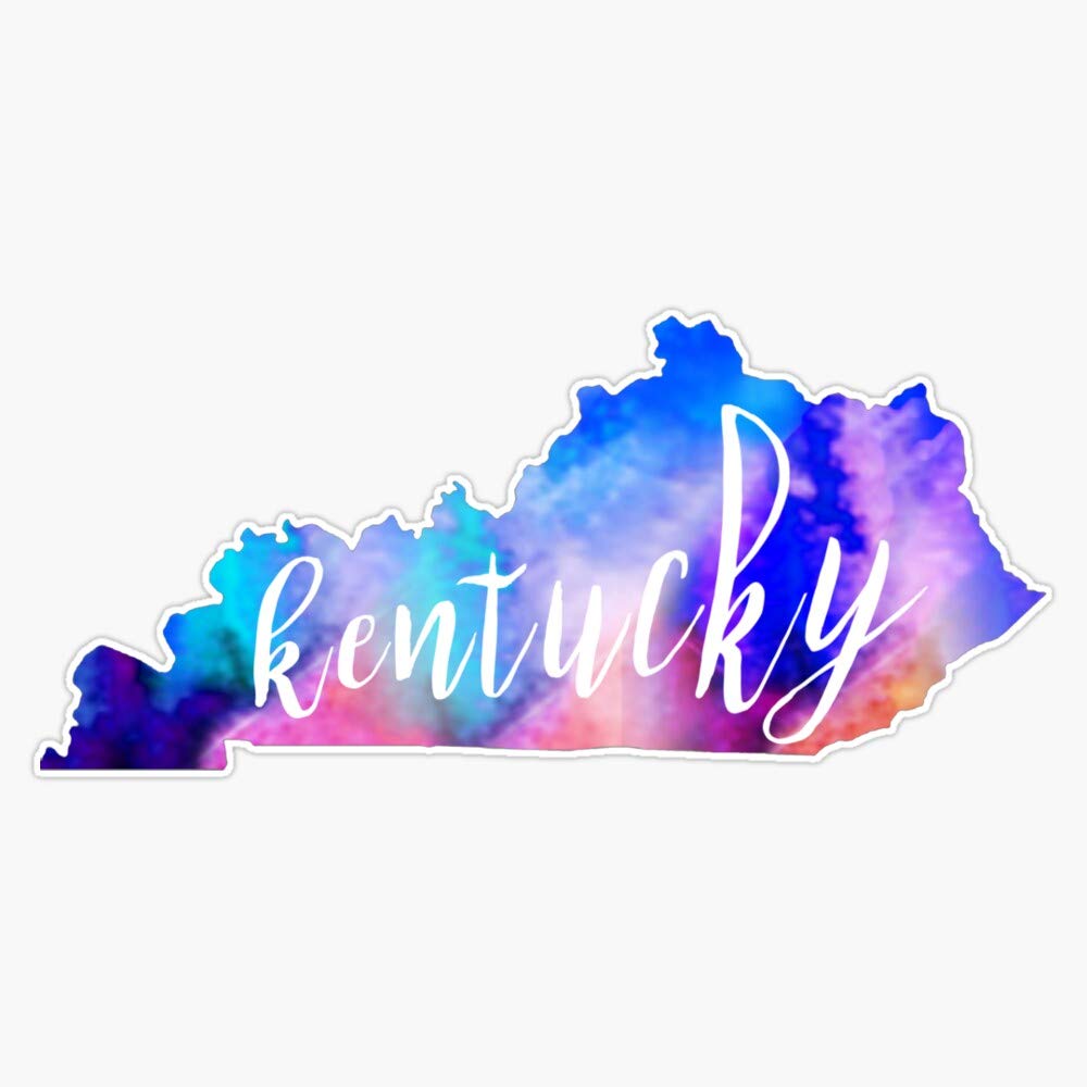 Kentucky - Watercolor Vinyl Waterproof Sticker Decal Car Laptop Wall Window Bumper Sticker 5"