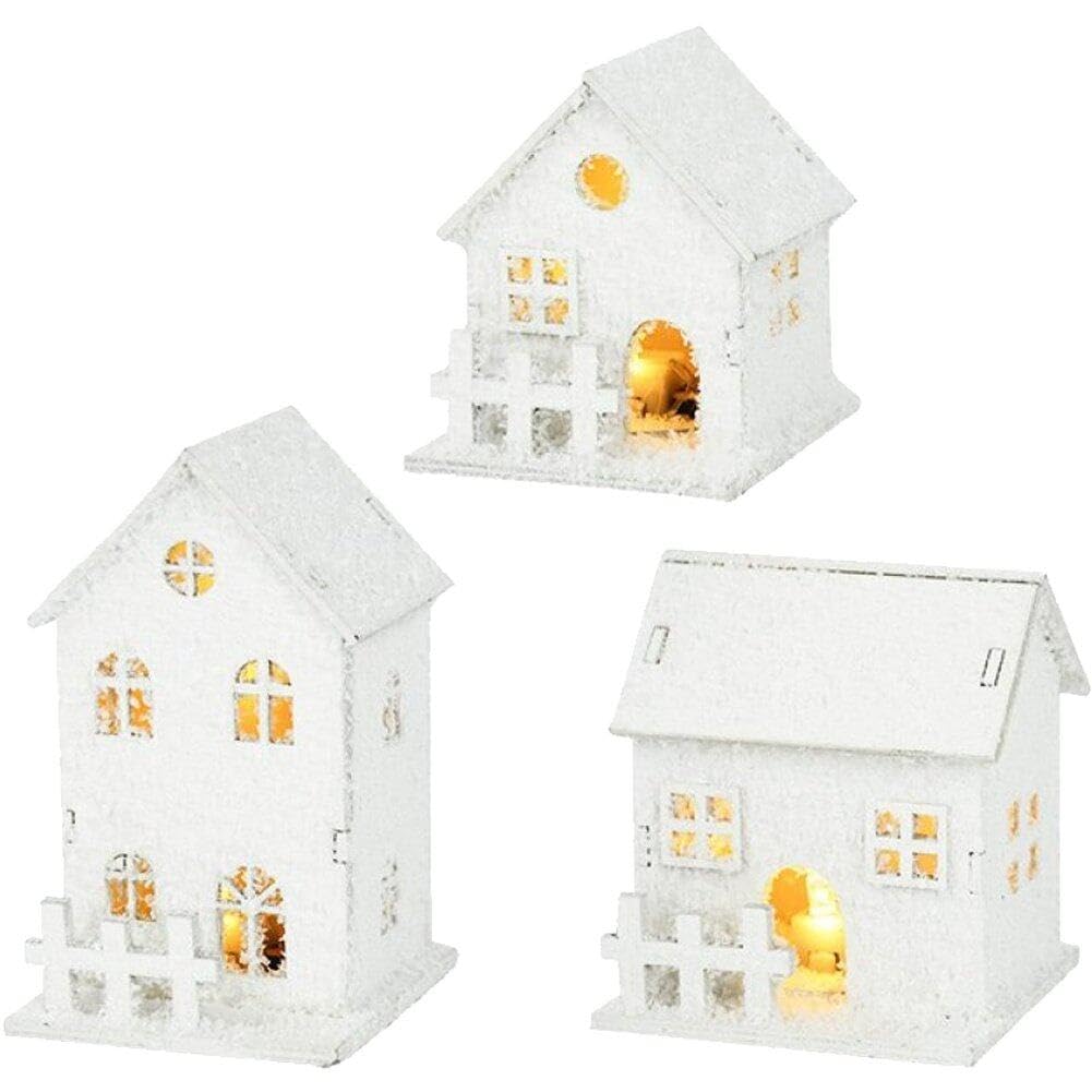 Maison en bois de Noël LED pour illuminer vos soirées d'hiver et de Nouvel An