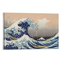 Amazon.co.jp: 葛飾北斎 《富嶽三十六景 神奈川沖浪裏》ポスター