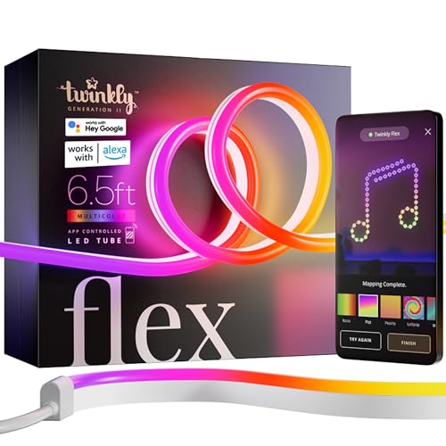 Tira LED Flexible Twinkly 6.5 pies Multicolor RGB miniatura 1