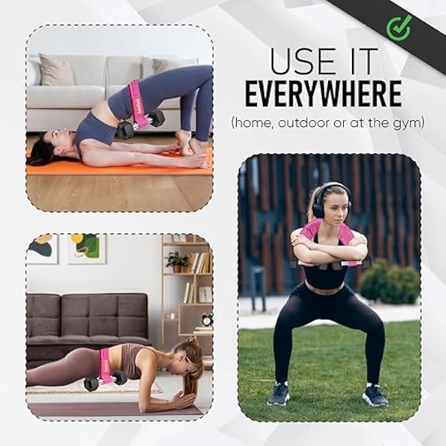 Breaking Limits Heavy Duty Hip Thrust Band - Booty Belt for Dumbbells, Kettlebells & Weights - Glute Bridge Band