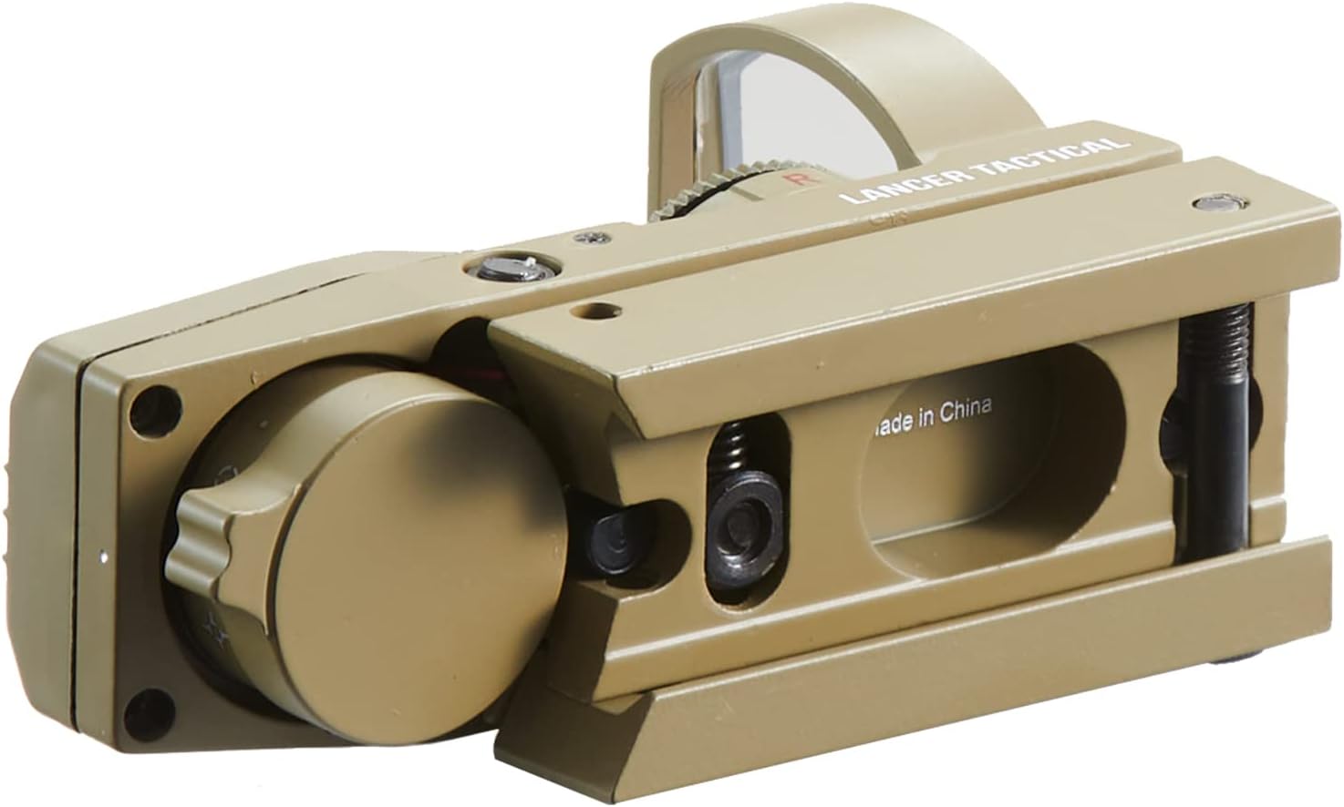 Lancer Tactical Multi Reticle Full Metal Red & Green Dot Open Tubeless Reflex Airsoft Scope Sight