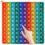 スクイーズ玩具 (数字1～100)プッシュポップ 知育おもちゃ そわそわ 自閉症の緩和 ボードゲーム プッシュポップバブル ストレス解消グッズ 減圧おもちゃ 洗える可能 子供大人兼用 誕生日 プレゼント