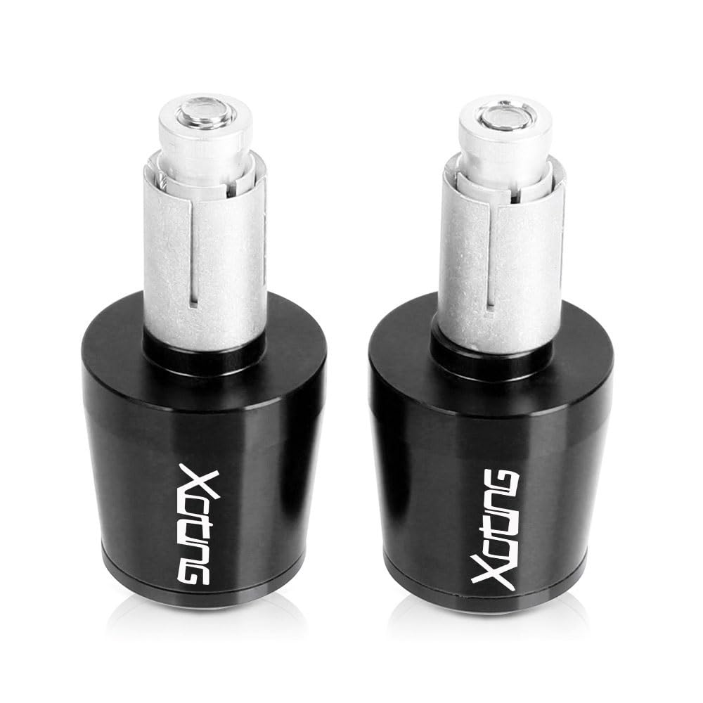 Extremos de manillar de motocicleta antivibración negros para puños de 22 mm Kymco Xciting