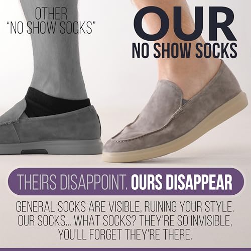 No Show Socks Men & Women - Non Slip Short Socks Low Cut Ankle No See Invisible in Loafer Sneaker Boat, 6 Pack3