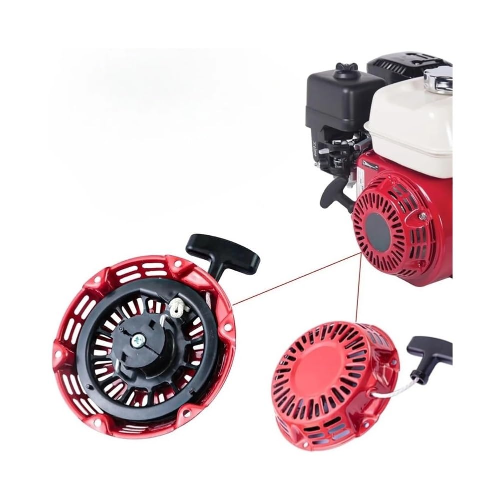Conjunto de Arranque por Retroceso de Repuesto Compatible con Motores GX160 y GX200 Incluye trinquetes de Varilla de Acero y Kit de Cuerda de tracción