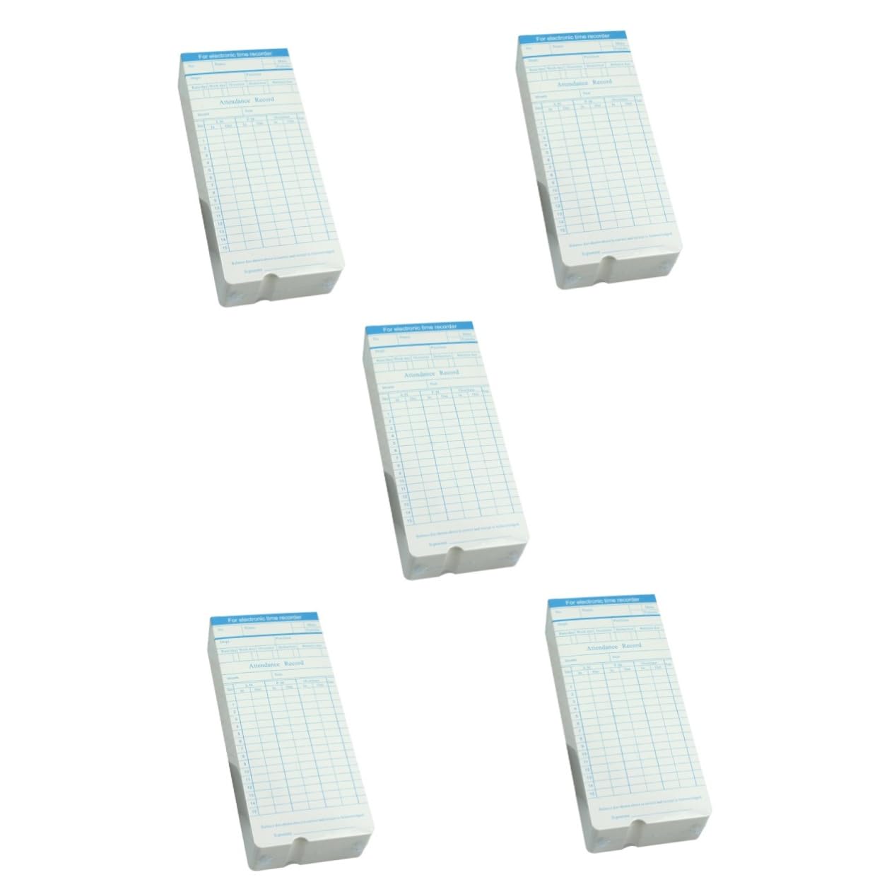 jojofuny 5 Set Cartellini Cartacei Marcatempo Per Dipendenti Colori Casuali Schede Presenze Resistenti Per Ufficio Fabbrica E Magazzino Compatibili Con Macchine 100 Fogli*5