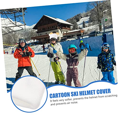 Protector de casco cubiertas de esquí lavables para evitar arañazos en la nieve 4