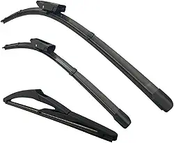 Kit 3 Palheta Limpador Parabrisa Reforçada Par Dianteiro + Traseira Compatível com (Idea 2011 á 2016)