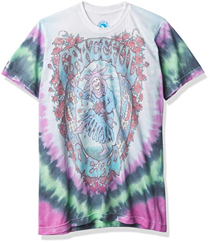 Liquid Blue Unisex-Adult Standard Grateful Vintage Seasons of The Dead Tie Dye Tee