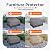 Easy-Going Waterproof Outdoor Loveseat Cover Heavy Duty Patio Furniture Couch Cover Windproof Durable (54Wx38Dx35H inch, Gray/Dark Gray)