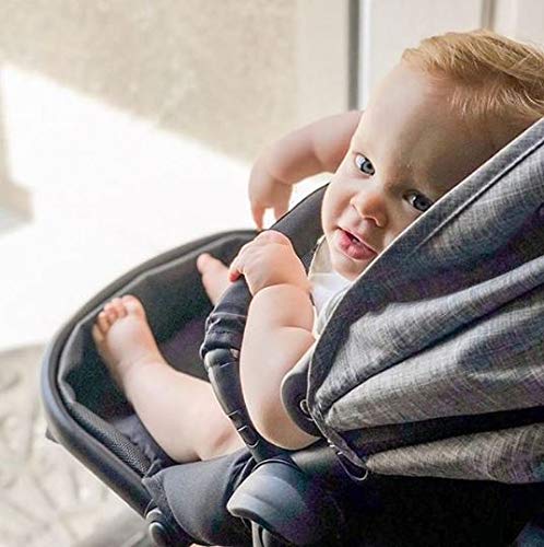 Contours Bitsy Compact Fold Lightweight Stroller for Travel, Airplane Friendly, Adapter-Free Car Seat Compatibility, Granite Grey