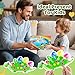 Dinosaurier Farbensortierspiel Zählen Superweiches Squeeze Sensorikspielzeug für Kleinkinder Montessori Lernspiel Farberkennung Feinmotorik Training Reise Anti Stress Spielzeug ab 3 Jahren (Grün)