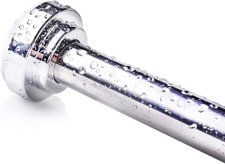 SACHUKOT Shower Curtain Rods, 40-76 Inches Adjustable Tension Spring Shower Curtain Rod, Premium 304 Stainless Steel, Anti-Slip, No Drilling, No Rust, Never Collapse, for Bathroom, Easy to use