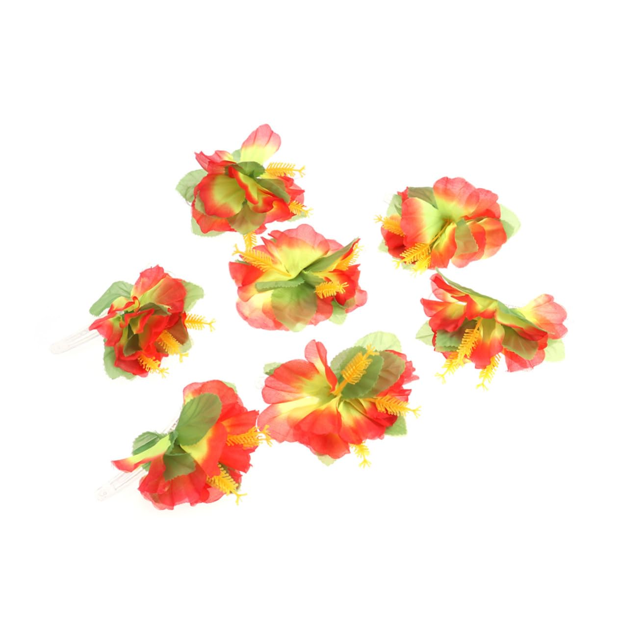 MAGICLULU 18piezas Horquillas De Flores Para Novias Tocados De Naranja De Playa Accesorios De Cabello Tropicales Para Mujeres