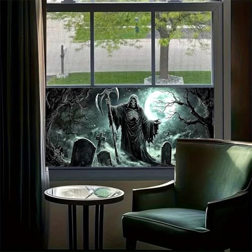 Vinilo Decorativo Halloween Homenaje Reaper 39.3x17.7 in miniatura 3