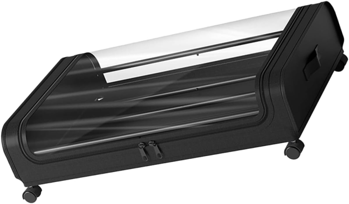 Under Bed Storage Basket Space Saving Container for Clothes Shoes Books Sturdy Mesh Design with Transparent Lid for Neat Organized Home