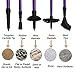 Aihoye Hiking Trekking Poles, 2 Pack Collapsible,Lightweight, Anti Shock, Walking Sticks,Adjustable Hiking Pole for Men and Women (Purple)