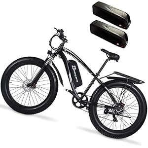 Electric Bike 26 inch Fat Tire offroad Electric Bicycle Mountain E-bike Pedal Assist 48V 17Ah Lithium Battery Hydraulic…