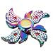 Tiean Rainbow Aluminum Metal Tri Hand Finger Spinner Fidget EDC Desk Toy Gyro