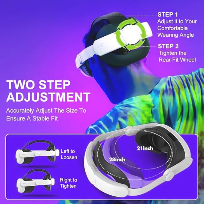 Image of New World Elite Head Strap for Meta Quest 3 /3S, Enhanced Adjustable Replacement Strap for VR Headsets, VR Accessories (No VR Headset Included)