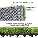 XLX TURF Interlocking Artificial Grass Turf Tiles, Thick Realistic Fake Grass Mat for Dogs, Patio, Indoor Outdoor Decor, 12