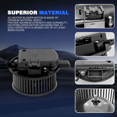 Image of HVAC Heater Blower Motor Assembly with Brushless Motor Compatible with Chevrolet & GMC Vehicles - Cruze 2016-2019, Volt 2016-2019, Acadia 2017-2019, Acadia Limited 2017 - Front Side
