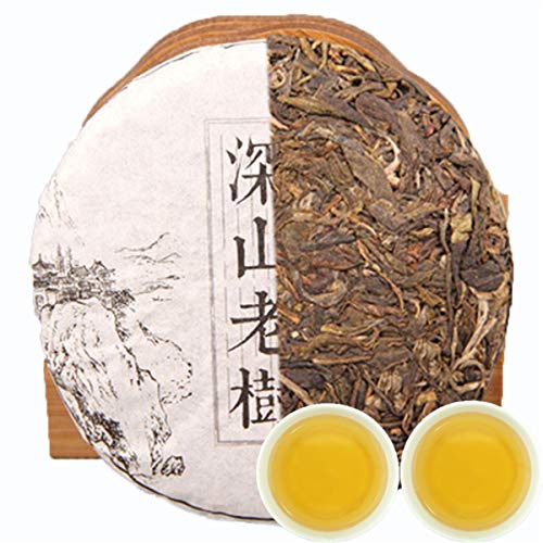 Handmade puer tea プーアル茶りょくちゃ緑茶中国茶飲料茶葉お茶 100g (0.22LB) raw Pu'er tea Chinese ecology old tree organic green puer tea pu erh sheng tea Green tea Chinese tea Puer tea