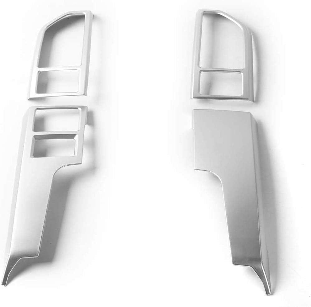 Interior Accessories for F-150 F150 2015-2019 Console A/C Air Vent Panel Cover Trim 4PCS Silver