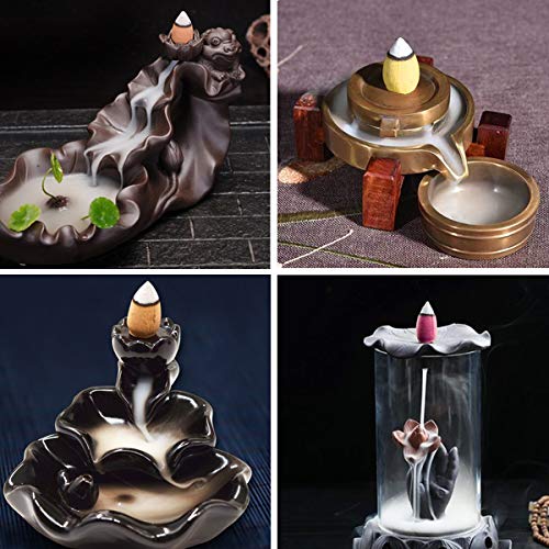 image for Jeteven 200pcs Backflow Incense Cones Waterfall Natural 6 Mixed, Sanda