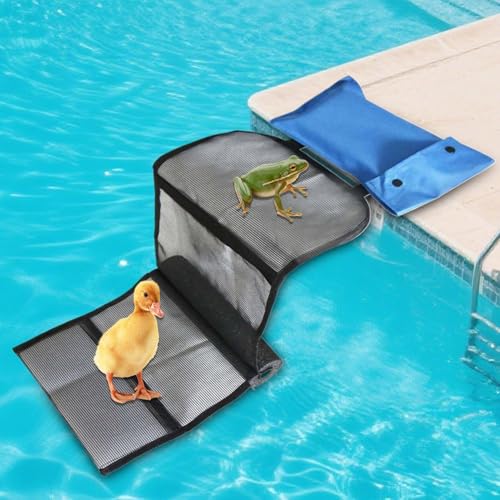 2 Stück Rettungsrampe Für Tiere Pool, Ausstiegshilfe Pool Für Tiere Katze Hund Igel Insekten, Tierrettende Fluchtrampe 97x25cm, Ausstiegshilfe Für Katzen Retten, Ente