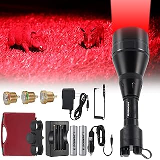 LUMENSHOOTER D8A 700 Yards Hunting Light Kit with Dimmable Green, Red, Infrared 850nm and White Intensity Control LED's for Predator, Coyote, Varmint & Hog