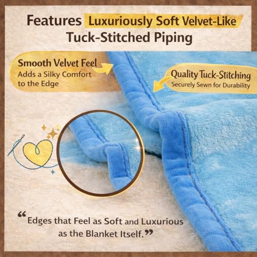 Image of Florida All Season AC Baby Blanket Swaddler Wrapper Flannel Soft and Comfortable for New Born Babies with Adorable Prints and Designs - Pack of 2