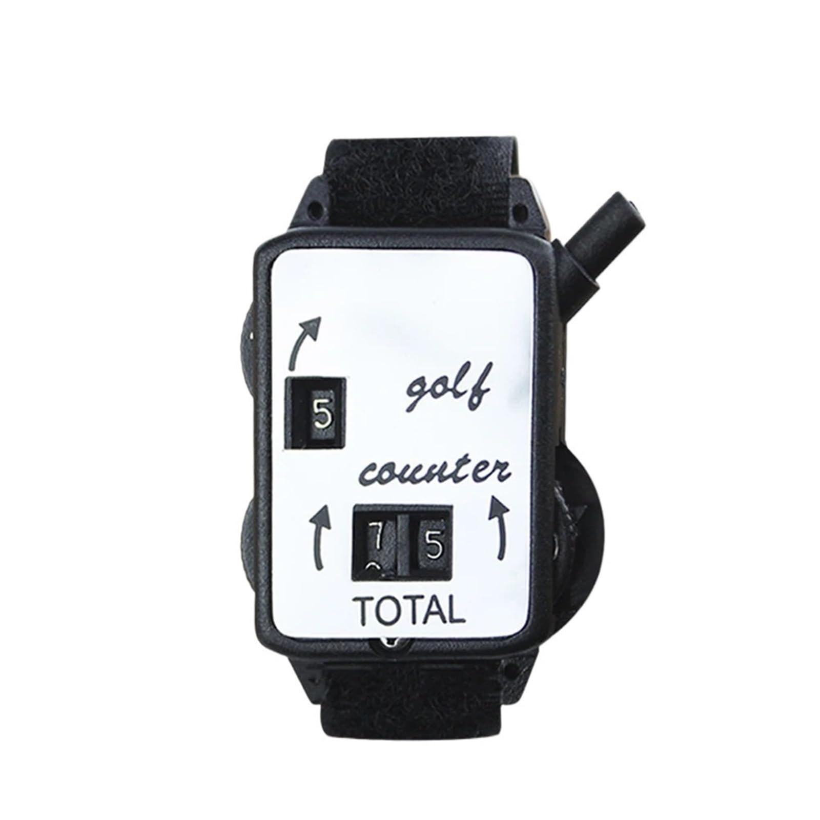 Contador de golpes de golf, 2 unidades, contador de golpes de golf con pulsera, reloj manual de puntuación, mini anotadores portátiles para profesores deportivos