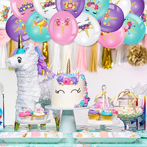 45 Pieces Unicorn Balloons Unicorn Latex Balloons Rainbow Party Balloons Arch Kit Column Garlands Balloons For Girls Birthday Unicorn Themed Baby Shower Ideal Party Decorations Supplies #TOP4