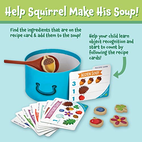 Peaceable Kingdom Acorn Soup – Game for You and Your 2 + Year Old – Fun Toddler Games Ages 2–4 That Teach Numbers and Counting Skills - Image 4