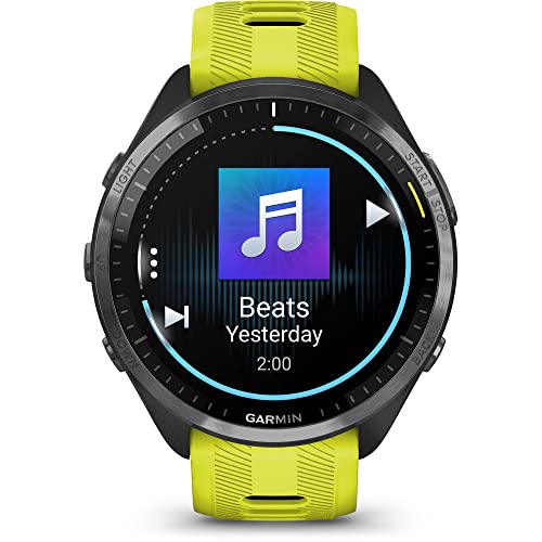 Garmin Smartwatch de corrida Forerunner® 965, visor AMOLED colorido, métricas de treinamento e infor