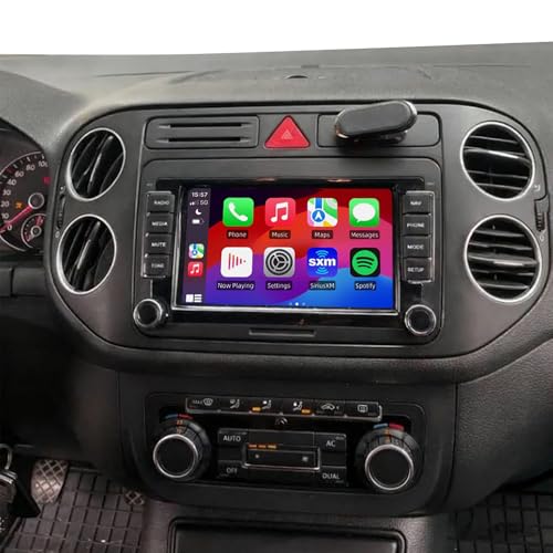 Navigation GPS Android 14 pour Tiguan écran tactile 7 pouces avec système Bluetooth et caméra AHD