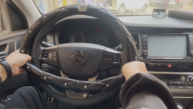 Set Coprivolante Con Strass Per Auto - 6 Pezzi Nero Con Brillantini Per Donna - Foto 6