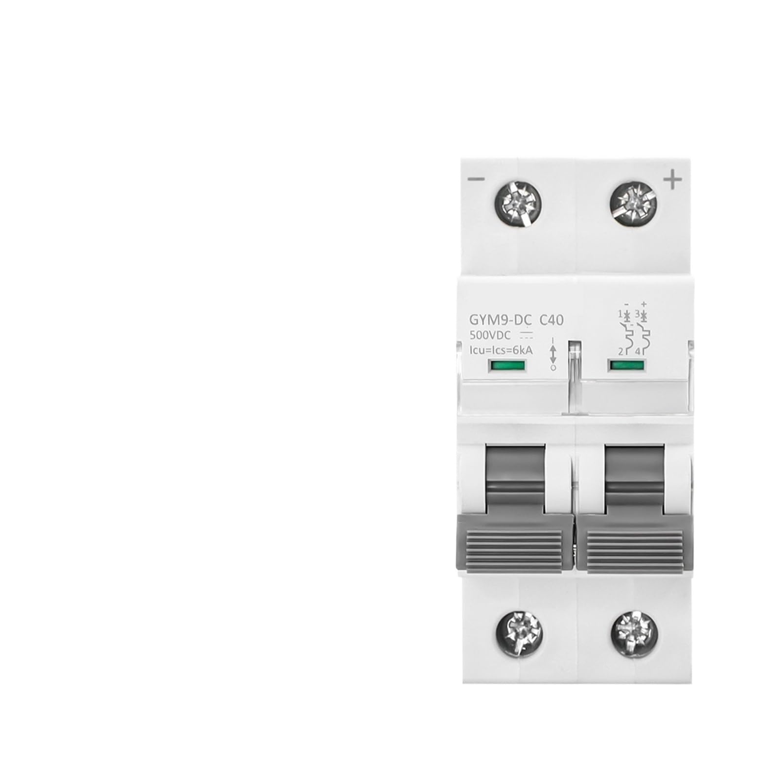 Interruttore automatico DC 6KA 2P 500V Sezionatore isolatore for protezione da sovraccarico del sistema fotovoltaico 6A-63A(63A)