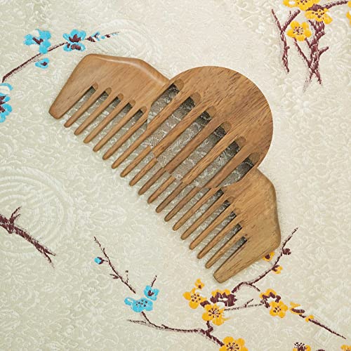 Moreinday Wooden Comb Wood Comb Wooden Hair Comb Sandalwood Comb Wood Wide Tooth Comb For Women Men #TOP4