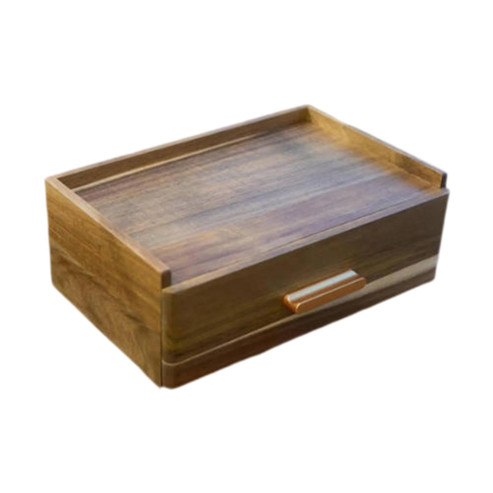 Organizador de Bolsitas de Té de Madera, Accesorio para Estación de Té, Soporte Rústico para Bolsitas de Té para Hombre